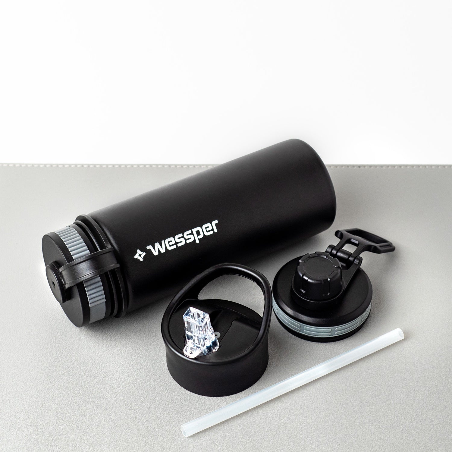 Trinkflasche ActiveMax Steel Bottle mit 3 verschiedene Deckeln – HaGa-Welt