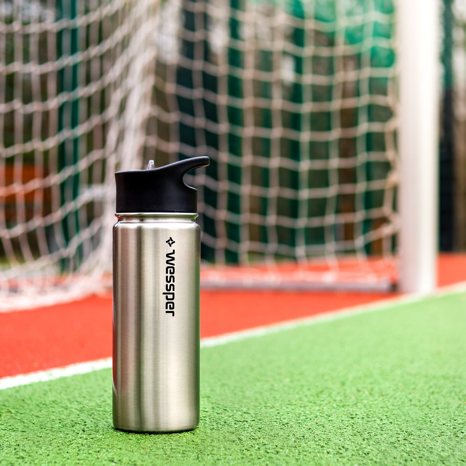 Trinkflasche ActiveMax Steel Bottle mit 3 verschiedene Deckeln – HaGa-Welt