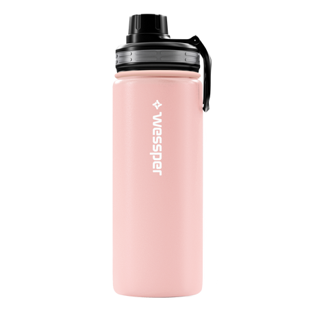 Trinkflasche ActiveMax Steel Bottle mit 3 verschiedene Deckeln – HaGa-Welt