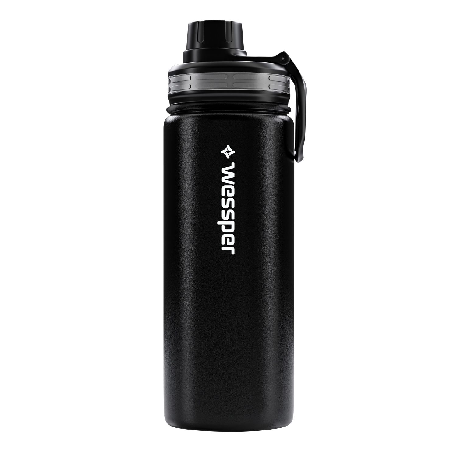 Trinkflasche ActiveMax Steel Bottle mit 3 verschiedene Deckeln – HaGa-Welt