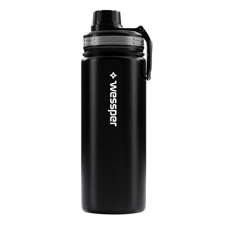 Trinkflasche ActiveMax Steel Bottle mit 3 verschiedene Deckeln – HaGa-Welt