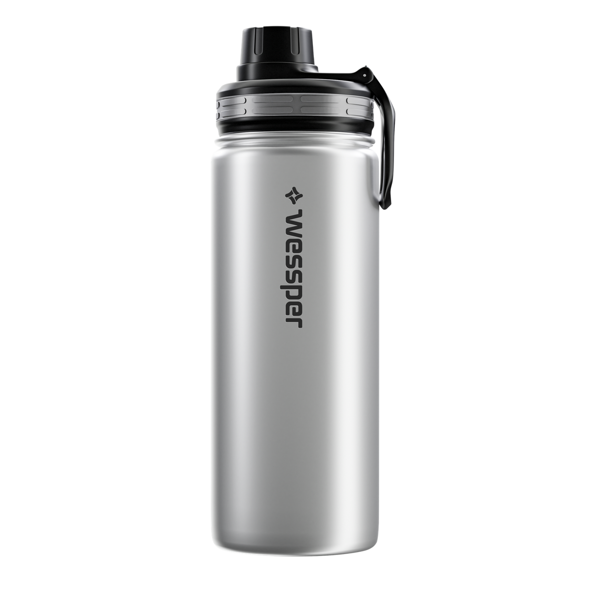 Trinkflasche ActiveMax Steel Bottle mit 3 verschiedene Deckeln – HaGa-Welt