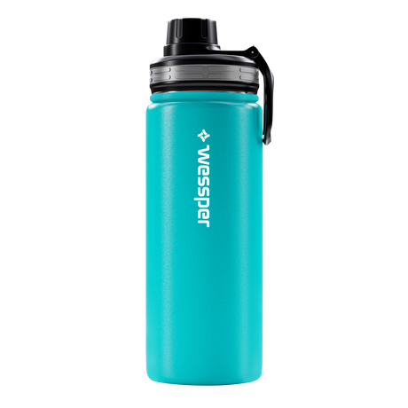 Trinkflasche ActiveMax Steel Bottle mit 3 verschiedene Deckeln – HaGa-Welt