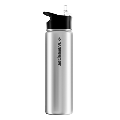 Trinkflasche ActiveMax Steel Bottle mit 3 verschiedene Deckeln – HaGa-Welt