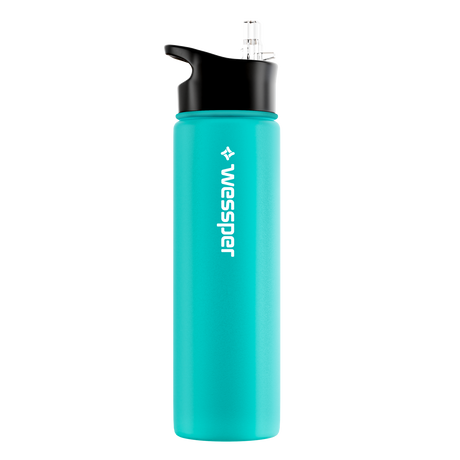Trinkflasche ActiveMax Steel Bottle mit 3 verschiedene Deckeln – HaGa-Welt