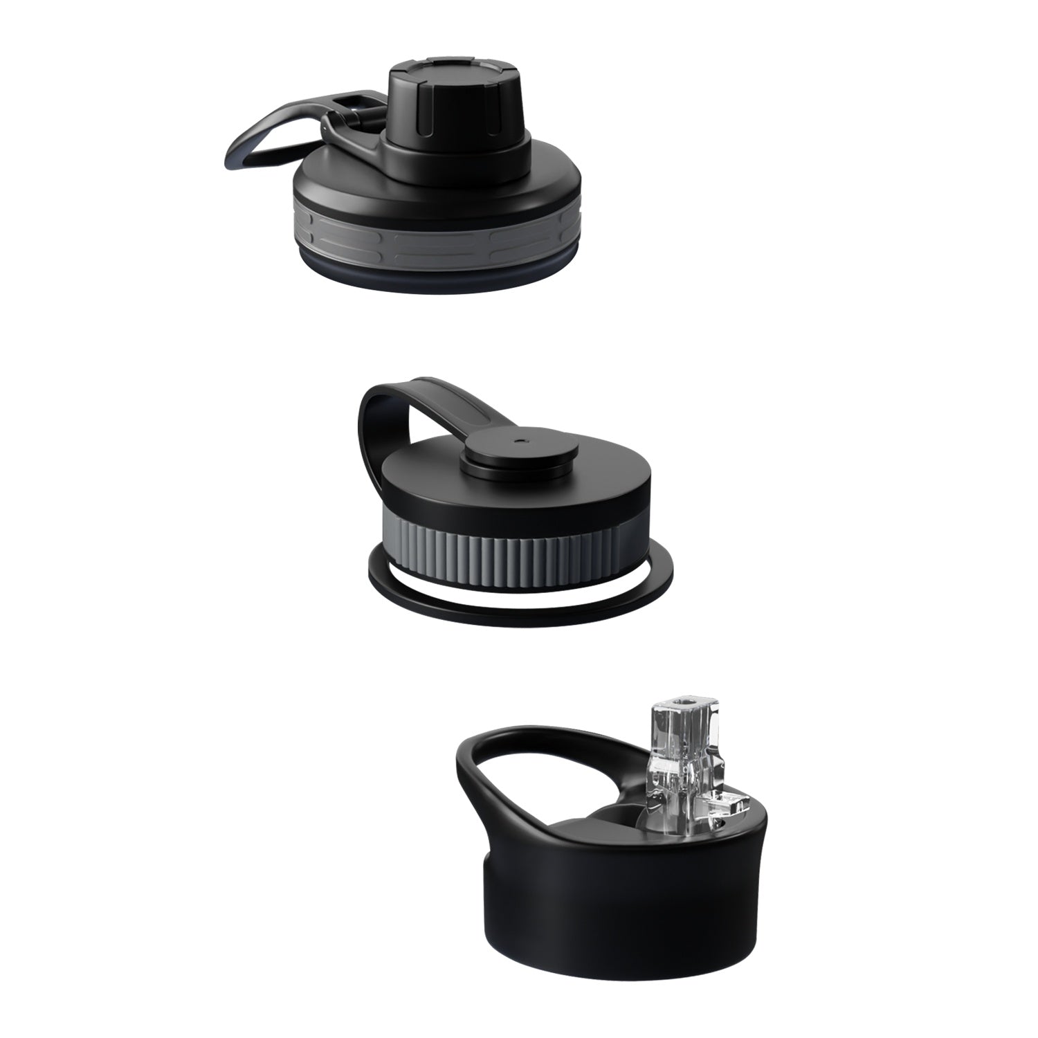 Trinkflasche ActiveMax Steel Bottle mit 3 verschiedene Deckeln – HaGa-Welt