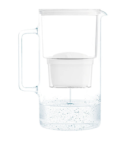Wasserfilter D2 Borosilicate, 3 Liter mit AquaMax Filter – Wasserfilter Kanne aus Borosilikatglas – HaGa-Welt