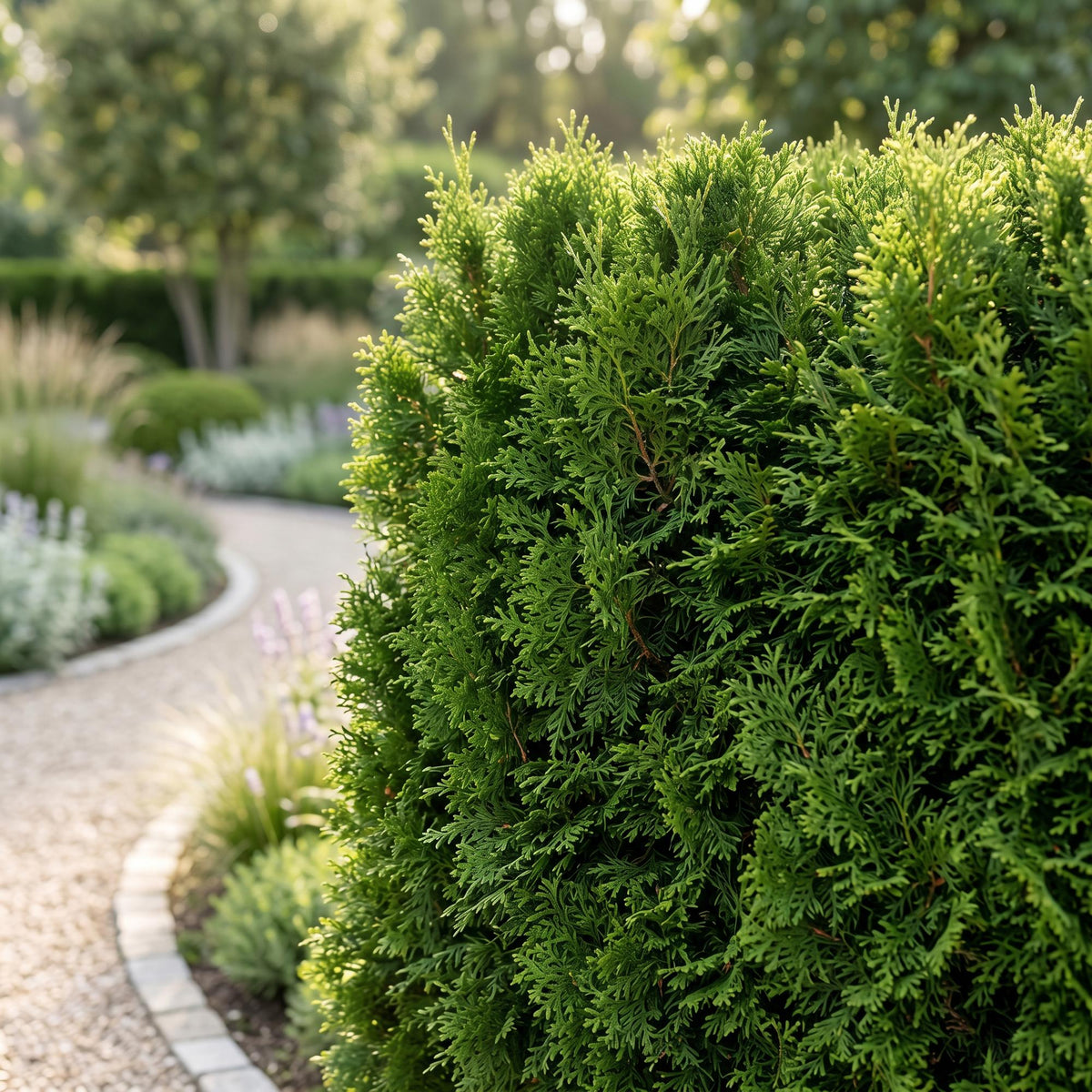 16x Thuja occidentalis Smaragd - Lebensbaum - Heckenpflanzen - Immergrün - Grün - Topf 9cm - Höhe 20-30cm – HaGa-Welt