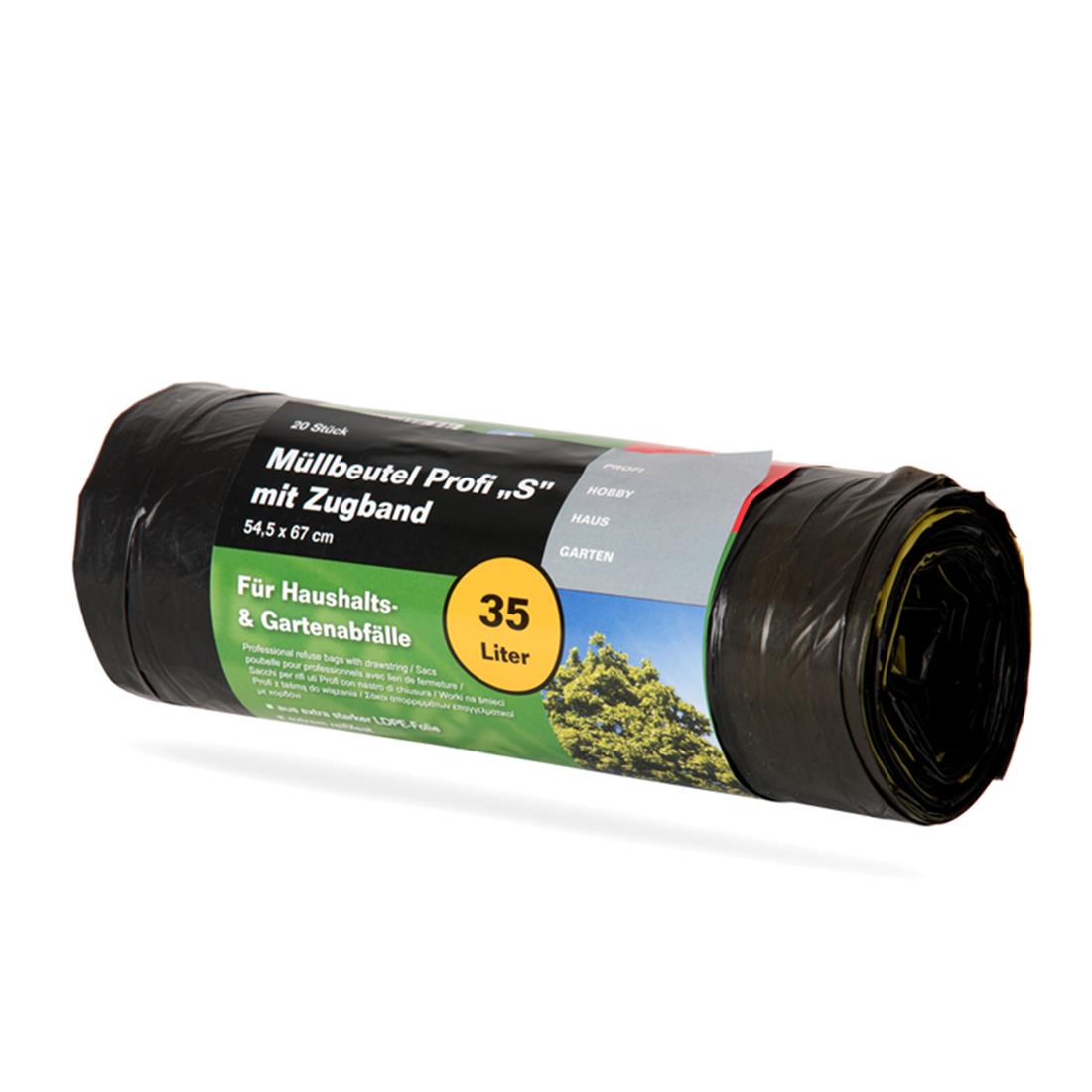 Müllsäcke Profi S - 35l - 20er Rolle - 54,5 x 67cm – HaGa-Welt