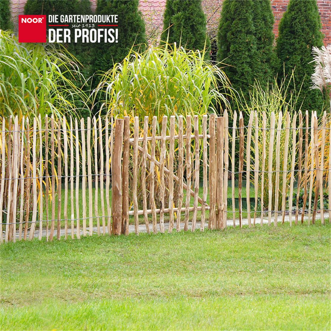 Staketenzaun Tor aus Berg-Haselnuss - 0,90x1 m – HaGa-Welt