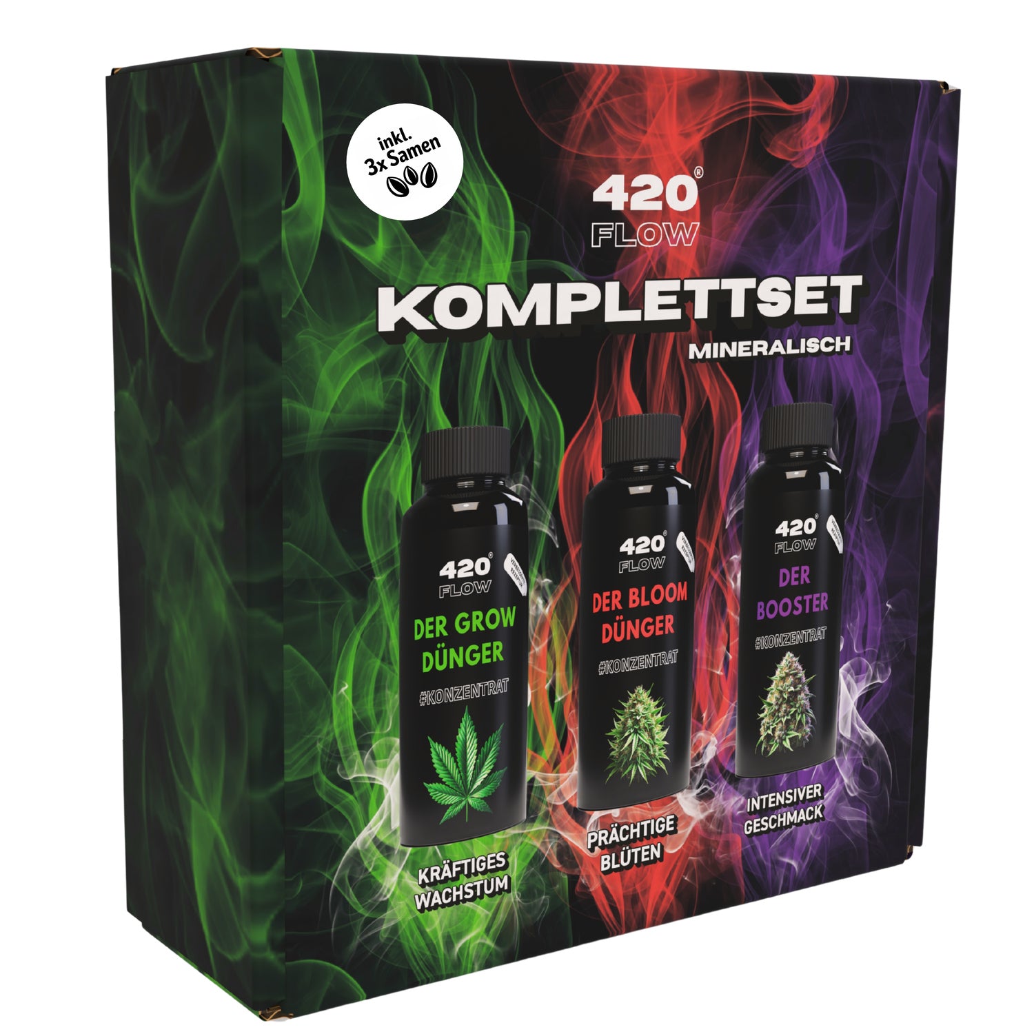 420Flow – Grow Starter Set mit Düngern inkl. 3 Samen Gelato Auto