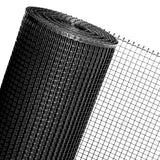 MASCHENGEWEBE in 0,6m Br. (Meterware) schwarz Kunststoffzaun Geflügelzaun