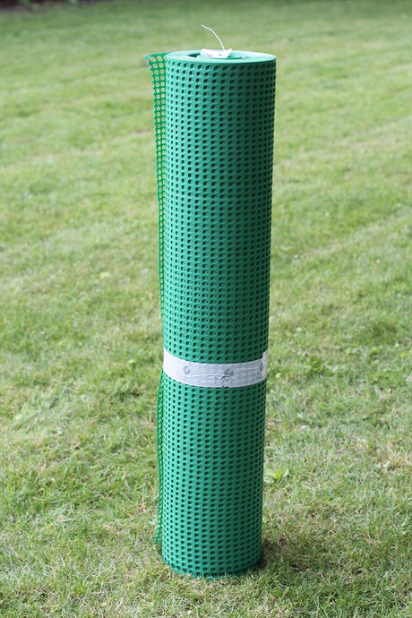 KUNSTSTOFFZAUN in 1m Höhe Masche 8mm (Meterware) Gartenzaun