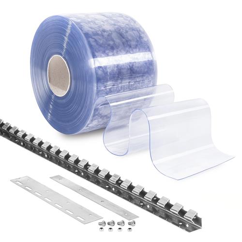 4 Stück Linsenschrauben + Mutter M5 x 12mm für PVC-Lamellenvorhang