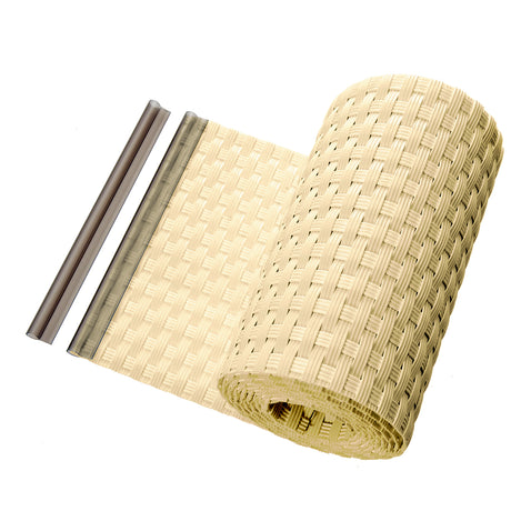 Sichtschutzstreifen Zaunblende aus PE-Rattan – HaGa-Welt