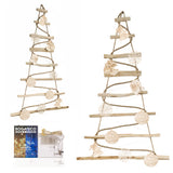 Weihnachtsbaum ECO Holz mit Deko klein – HaGa-Welt