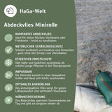 ABDECKVLIES Minirolle 19g/m² 1,6m x 10m Ernteverfrühungsvlies Frostschutzvlies – HaGa-Welt