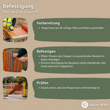 Absperrzaun 1,2m Bauzaun Zaun Baustellenzaun 120g/m² in versch. Farben – HaGa-Welt
