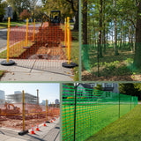 Absperrzaun 1,2m Bauzaun Zaun Baustellenzaun 120g/m² in versch. Farben – HaGa-Welt
