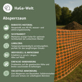 ABSPERRZAUN 1,2m Höhe 50mm x 35mm Masche Bauzaun Warnzaun – HaGa-Welt