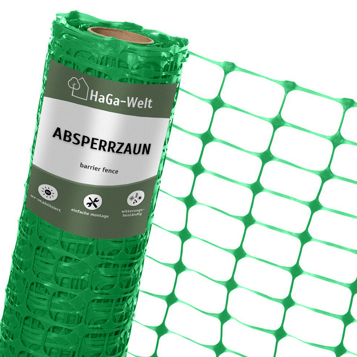 Absperrzaun 1,2m Bauzaun Zaun Baustellenzaun 120g/m² in versch. Farben – HaGa-Welt