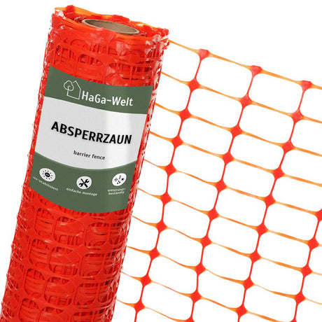 Absperrzaun 1,2m Bauzaun Zaun Baustellenzaun 120g/m² in versch. Farben – HaGa-Welt