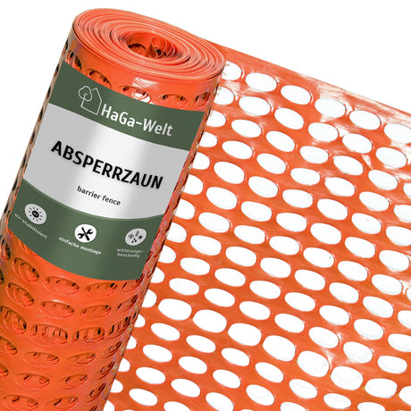 ABSPERRZAUN 1,2m Höhe 50mm x 35mm Masche Bauzaun Warnzaun – HaGa-Welt