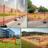 Absperrzaun Warnzaun HaGa® Zaun reflektierend 0,9m Höhe 50mm Masche – HaGa-Welt