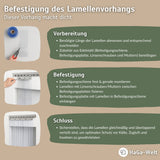 Plaque de montage de différentes longueurs pour stores à lamelles et rideaux à lanières en PVC