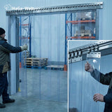 Plaque de montage de différentes longueurs pour stores à lamelles et rideaux à lanières en PVC