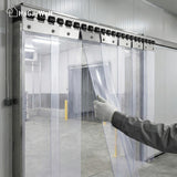 Plaque de montage de différentes longueurs pour stores à lamelles et rideaux à lanières en PVC