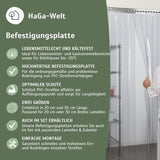 Plaque de montage de différentes longueurs pour stores à lamelles et rideaux à lanières en PVC