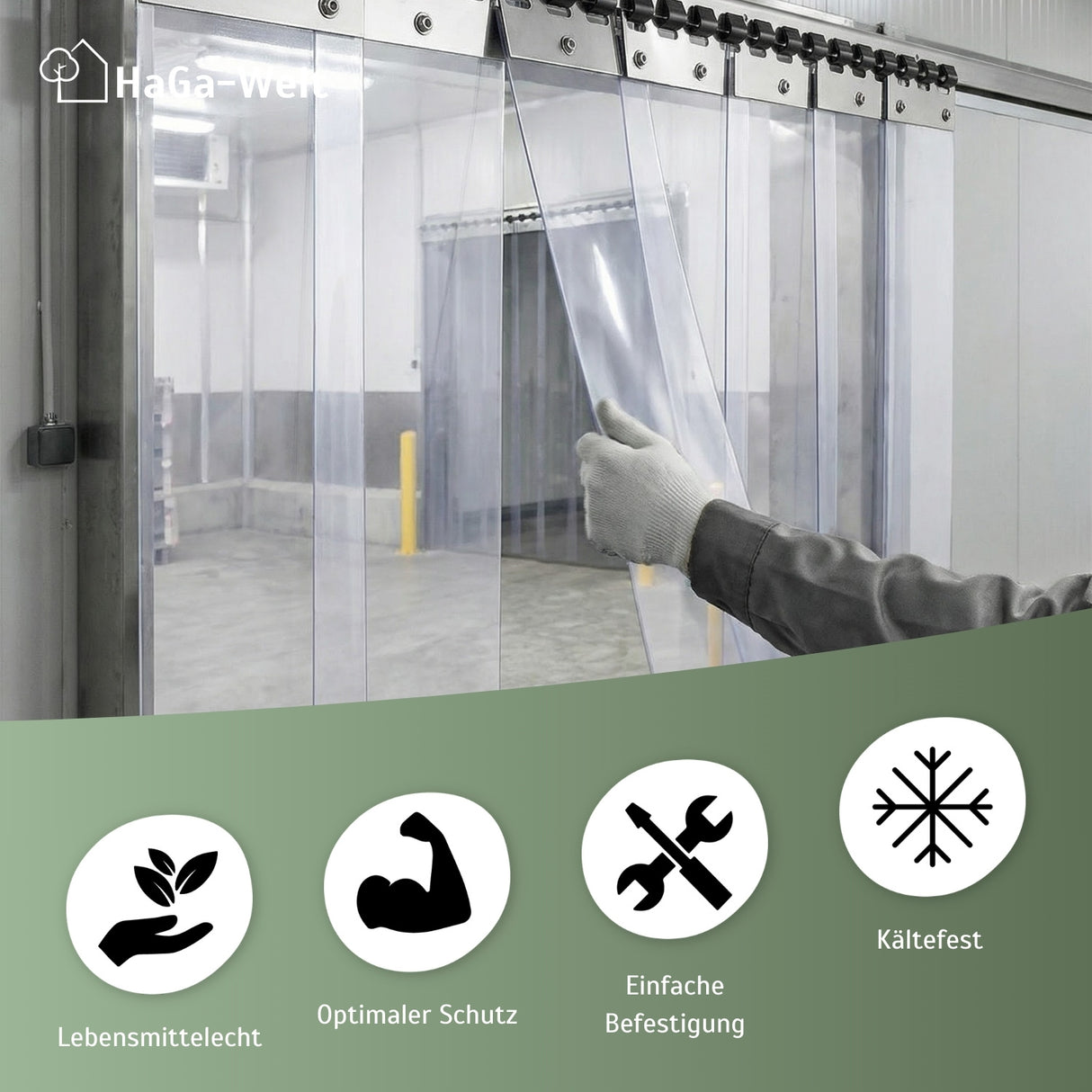 Plaque de montage de différentes longueurs pour stores à lamelles et rideaux à lanières en PVC