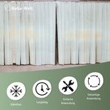 4 Stück Linsenschrauben + Mutter M5 x 12mm für PVC-Lamellenvorhang – HaGa-Welt