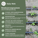 Bewässerungssystem mit Tropfschlauch mit oder ohne Druckkompensierung – HaGa-Welt