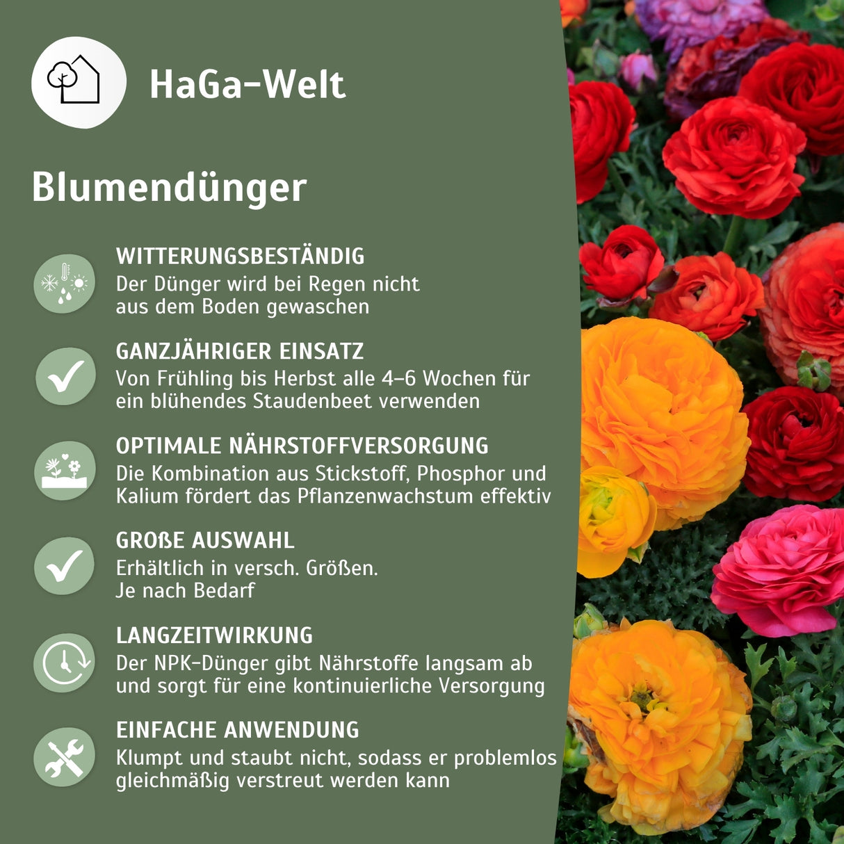 Blumendünger - Dünger für gesunde Blumen – HaGa-Welt