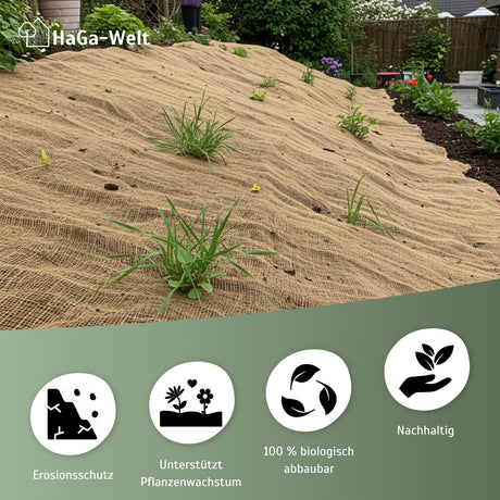 Böschungsmatte – effektiver und nachhaltiger Schutz vor Bodenerosion – HaGa-Welt