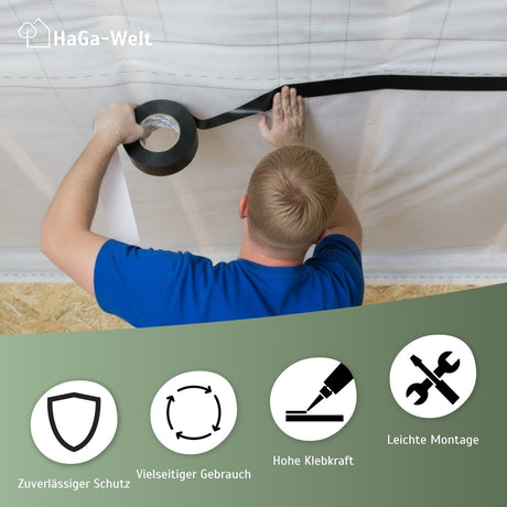 Dampfsperre Isolierband W1 - ideales Isolierband zum Verbinden und Reparieren von Dampfsperren – HaGa-Welt