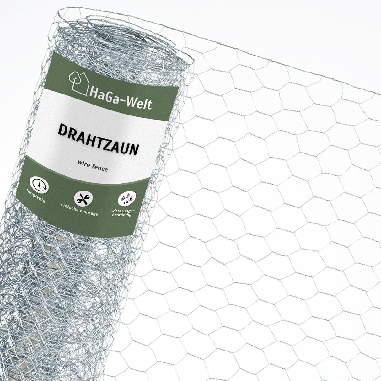 Hühnerzaun Maschendrahtzaun verzinkt Geflügelzaun Hundezaun 30mmx30mm – HaGa-Welt