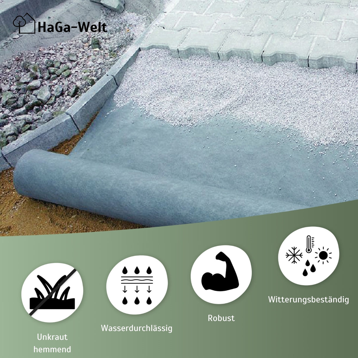 Toison drainante 120 g/m² – séparation couche par couche en horticulture