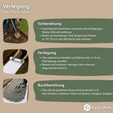 Drainagevlies 200 g/m² – extra starkes Vlies, ideal für den Teichbau – HaGa-Welt