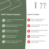 Erdanker Metall – extra stabile Bodenanker, rostfrei – HaGa-Welt
