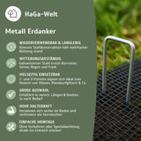 Erdanker Metall – extra stabile Bodenanker, rostfrei – HaGa-Welt