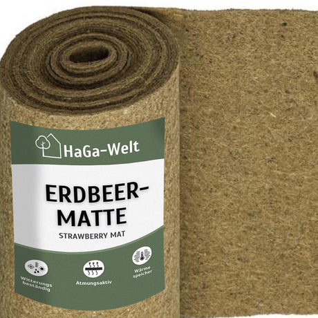 Erdbeermatte in 0,5m Br. Meterware 600g/m² beidseitig mit Naturlatex besprüht – HaGa-Welt