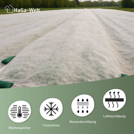 Erntevlies 30 g/m² – effektiver Frostschutz und Wachstumshelfer – HaGa-Welt