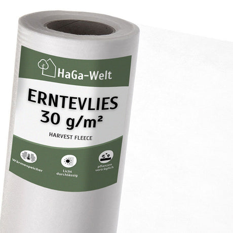 Erntevlies 30 g/m² – effektiver Frostschutz und Wachstumshelfer – HaGa-Welt