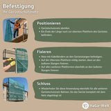 Gerüstschutznetz in 2,6m Breite Meterware Schutzabdeckung Schutznetz Weiß – HaGa-Welt