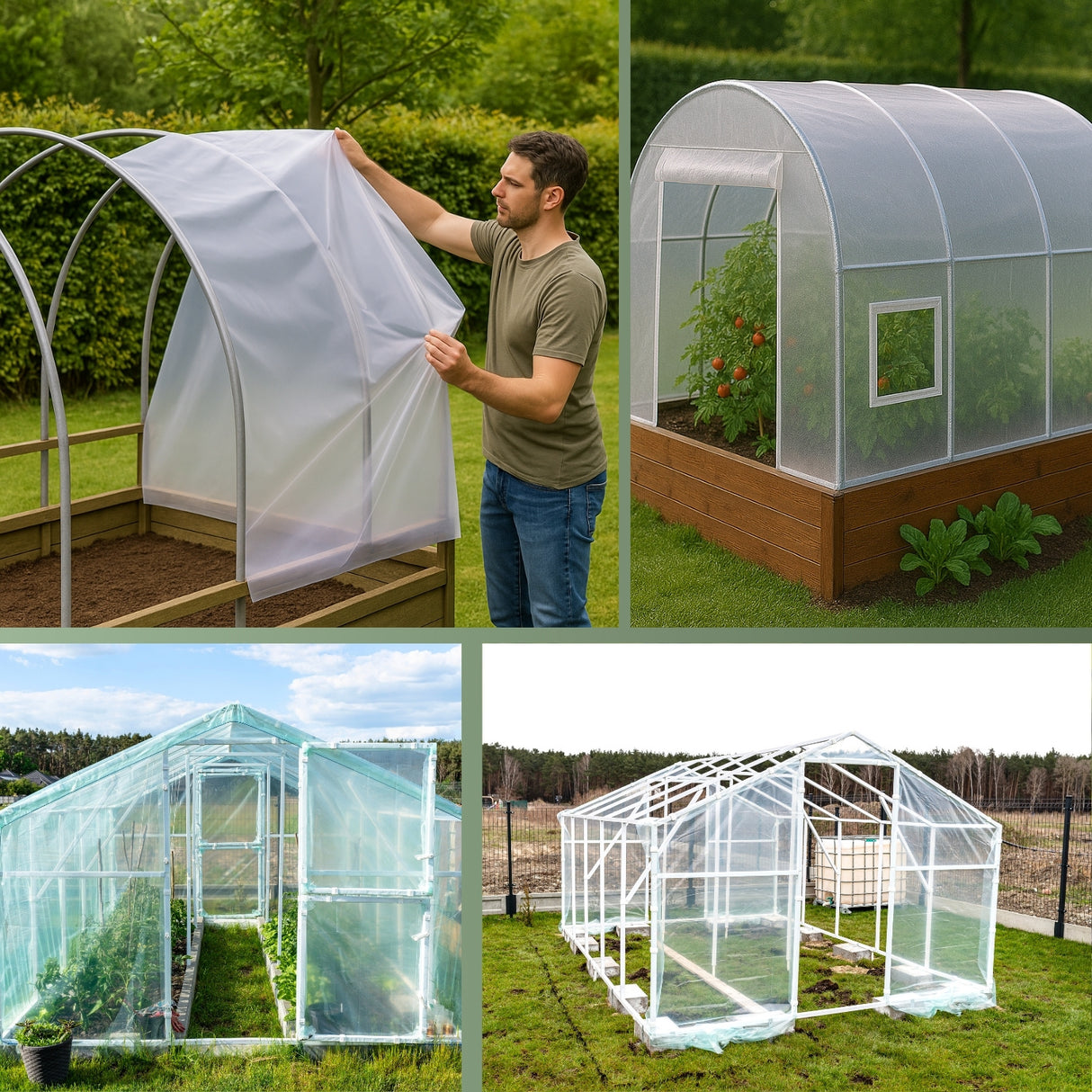 Gewächshausfolie UV4 – perfekt für Ihren Folientunnel – HaGa-Welt