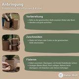 Hanfmatte – perfekter Winterschutz für Pflanzen und Trittschalldämmung im Haus 500 g/m² – HaGa-Welt