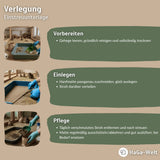Hanfmatte - atmungsaktive Hanfmatte, perfekte Unterlage für Kleintierstreu – HaGa-Welt